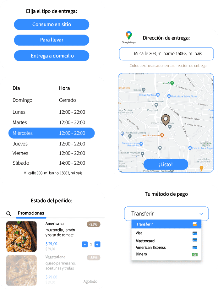 Elegir Tipo de Entrega Olaclick