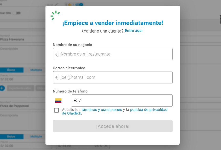 ¡Olaclick Empieza a vender!
