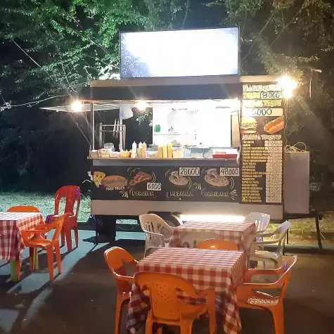 Logotipo de atlantis pizza food truck