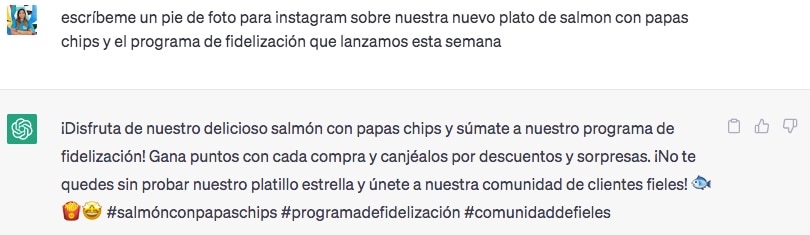 ejemplo de pie de foto chatgpr