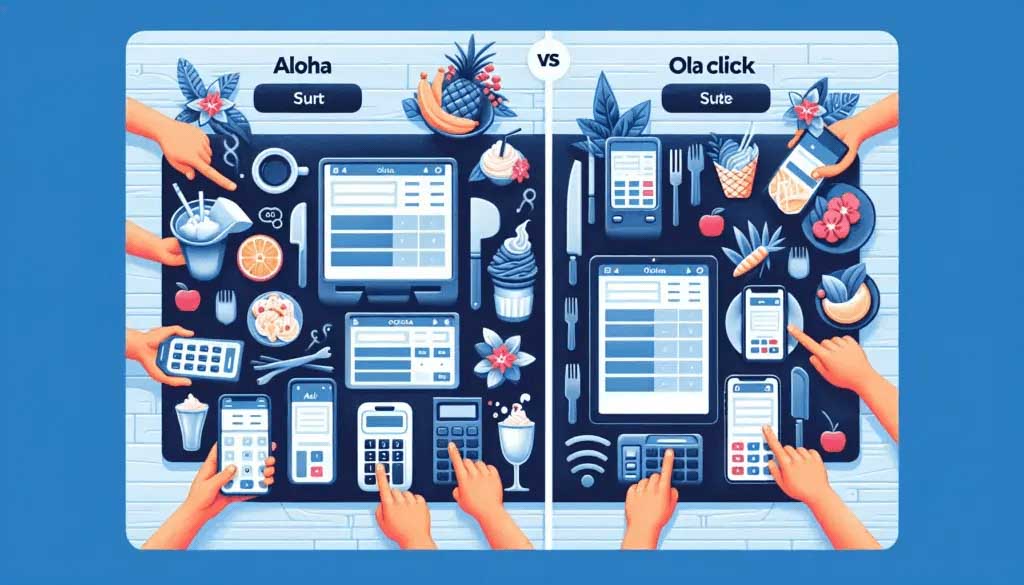 Traçando o curso: comparação detalhada entre Aloha e OlaClick em sistemas de ponto de venda para restaurantes