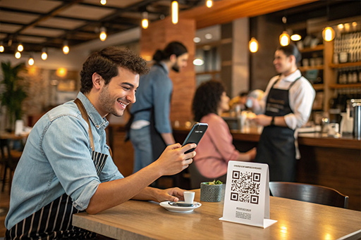 menu web escaneável com QR