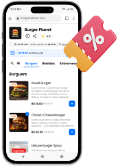 clientes compram no seu cardapio com dominio proprio