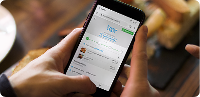 o processo do cardapio com dominio proprio é mais agil