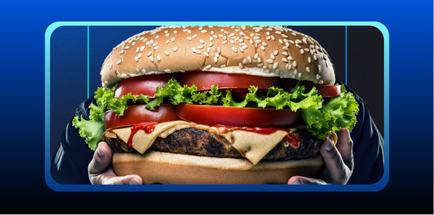 foto de um harburguer cardapio de hamburgueria