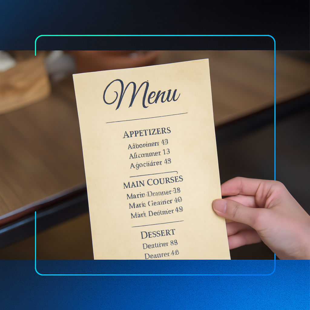 imagen de menú tradicional