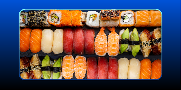 tipos de sushi para restaurantes de comida japonesa