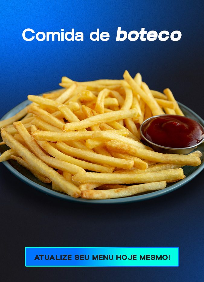 batata frita é uma excelente opção de comida de boteco