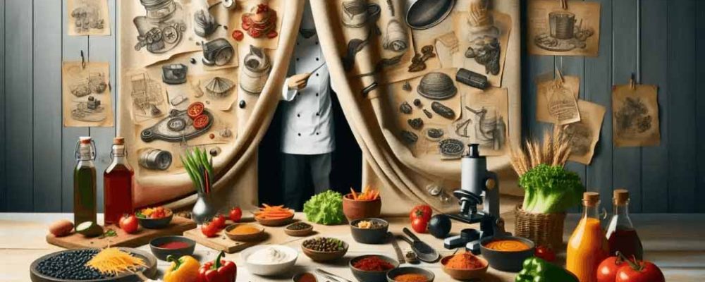 Por trás das cortinas do sabor- uma imersão no processo criativo da criação de cardápios_